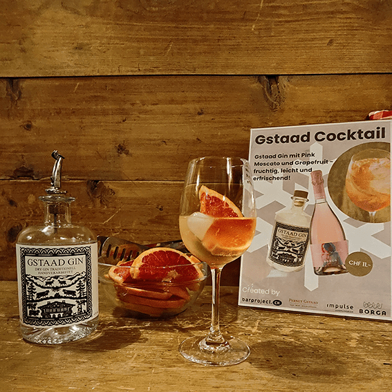Gstaad Cocktail - die originelle Apérokreation aus dem Gstaad.
